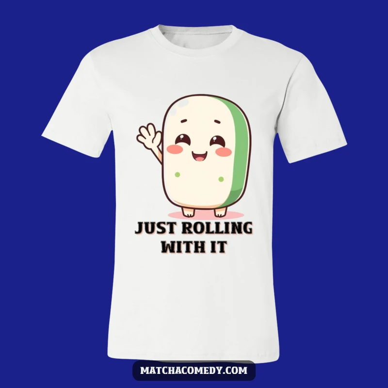 Funny Matcha Roll Wave T-Shirt, Casual Tee for Happy People