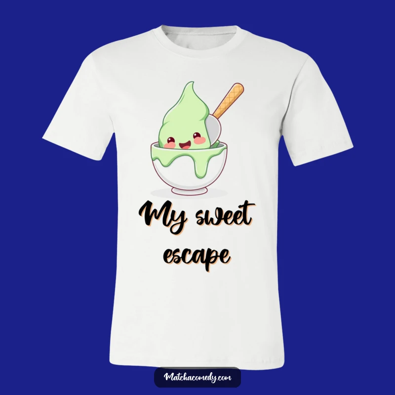 Funny Matcha Ice Cream Dive Tee: Wear Your Sweetest Moments!