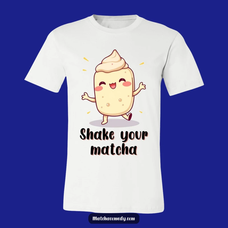 Funny Matcha Dessert Dance T-Shirt: Comedic Treat Shirt for Party Goers