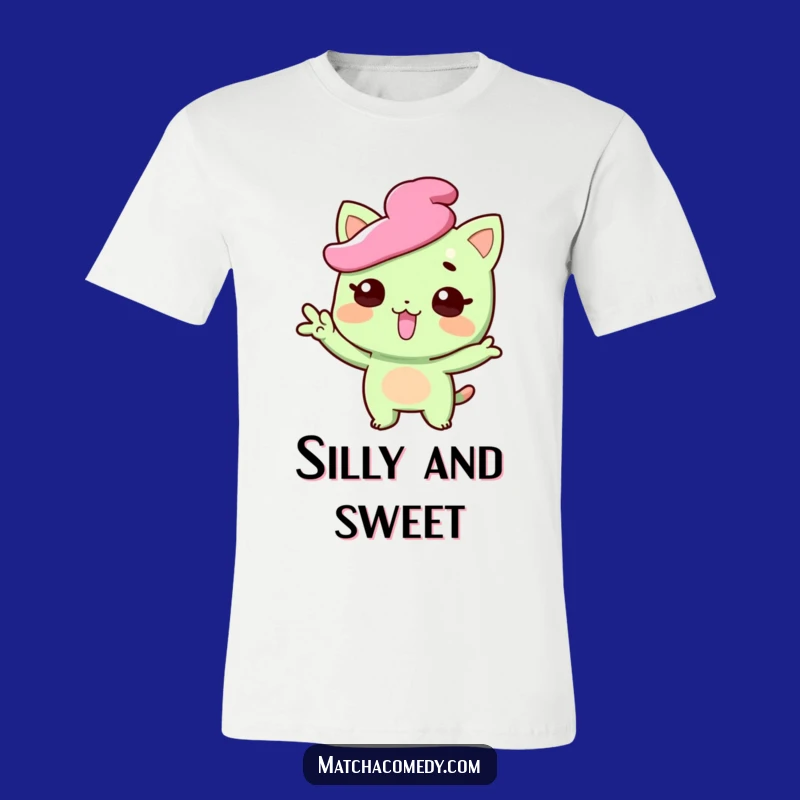Funny Matcha Sweet T-Shirt - Playful Pose Tongue Out, Quirky Style Gift