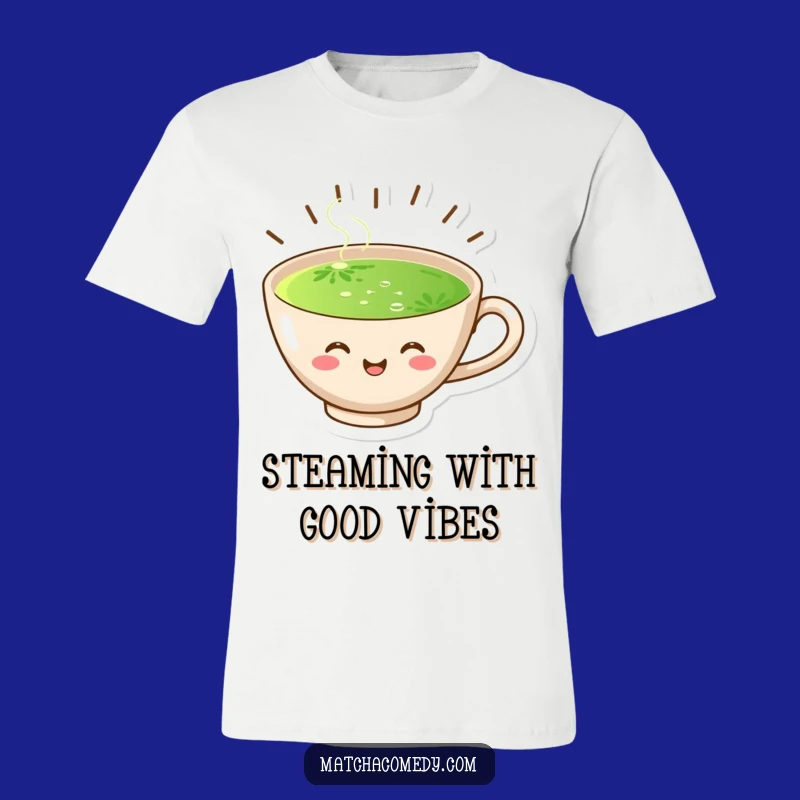 Funny Joyful Matcha Cup T-Shirt: Sip Your Serenity in Style - Unique Gift