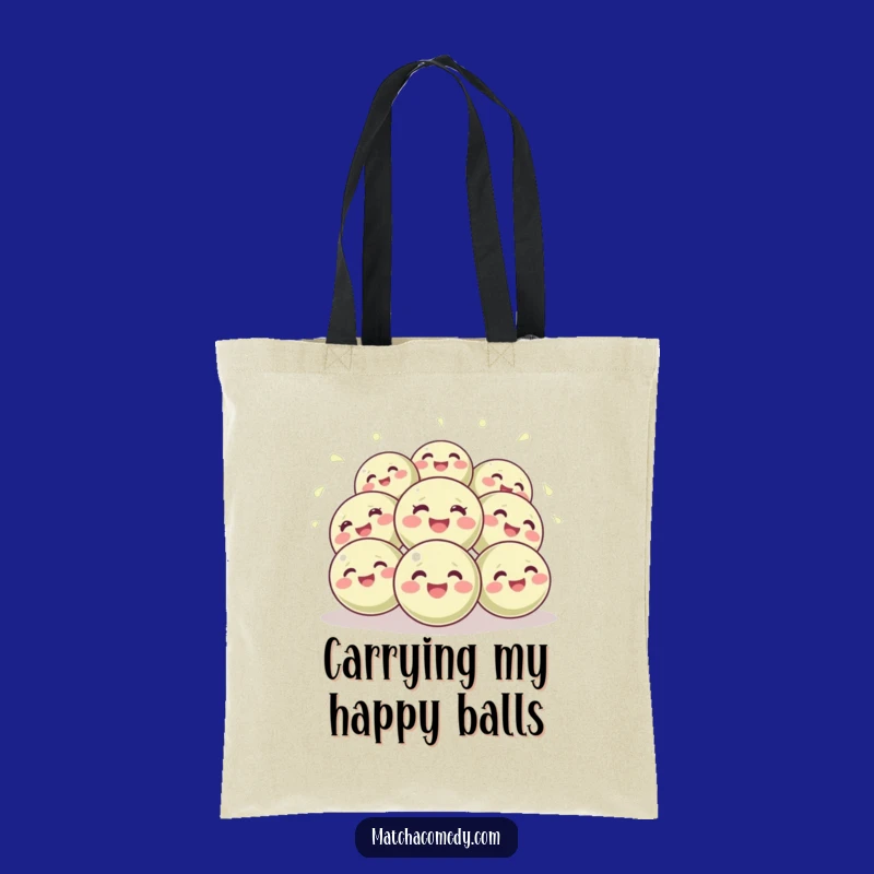 Funny Matcha Balls Tote Bag: Carry Your Essentials with Joyful, Bouncing Humor