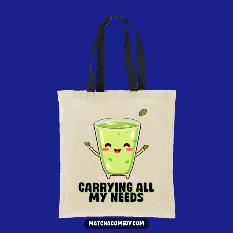 Funny Kawaii Matcha Juggling Tote Bag: Carry Your Happy Flair