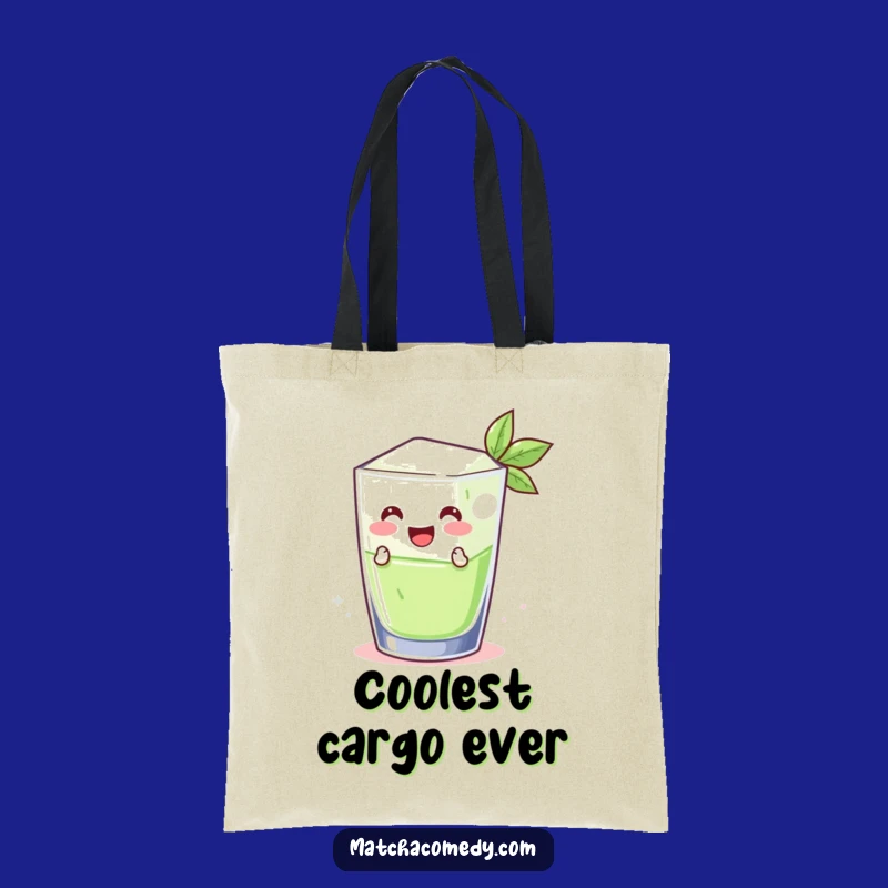 Funny Matcha Ice Cube Tote Bag: Carry Your Coolness Around!