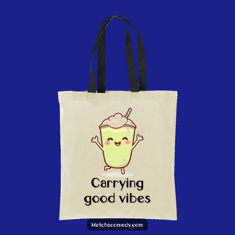 Funny Matcha Latte Jig Tote Bag: Cute Kawaii Character, Perfect Shopping Companion Gift