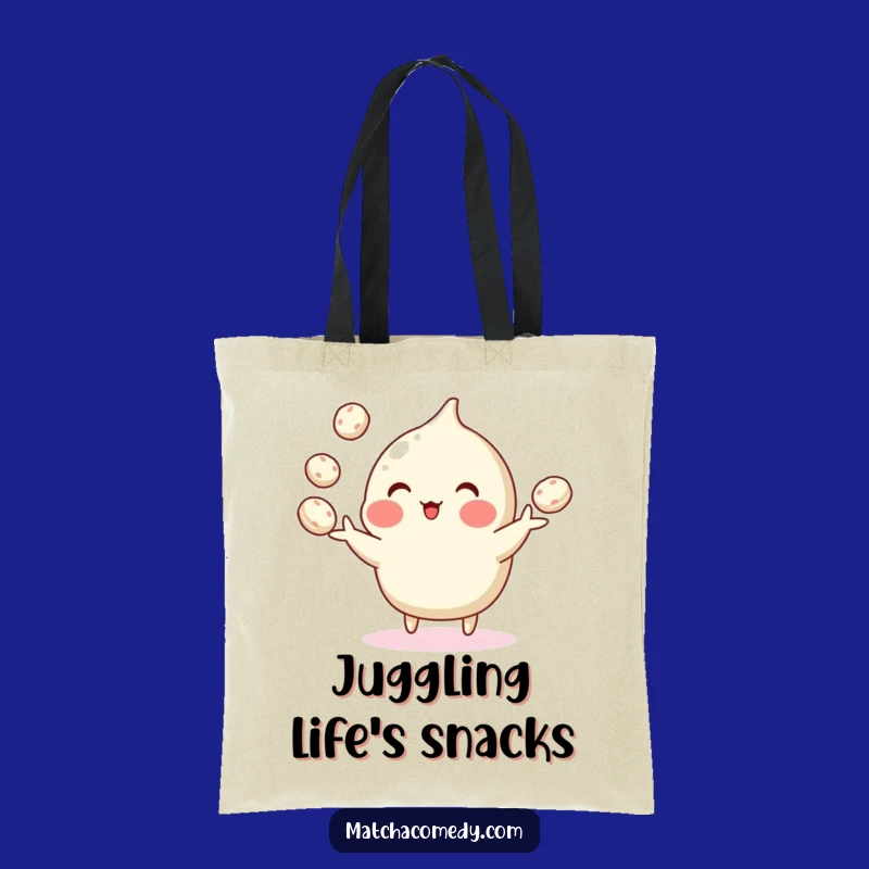 Funny Matcha Mochi Juggling Tote Bag: Carry Your Sweets in Style